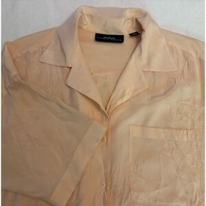 Ellen Tracy Linda‎ Allard Women 12 Silk Blouse Top Luxury Classic (smudged)